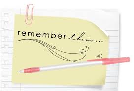 Image result for Things to remember