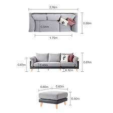 firoh 3 seater sofa with ottoman beige