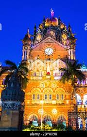 Chhatrapati Shivaji Terminus (CST) formerly Victoria Terminus in Mumbai. A UNESCO  World Heritage The headquarters of the Central Railway Stock Photo - Alamy