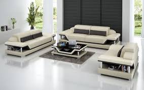 Taliya Leather Sofa Set With Adjustable