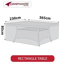 Rectangle Outdoor Table Cover 365cm L X