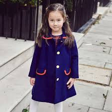 Blue Kensington Girls Coat Britannica