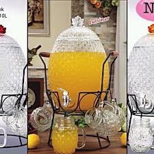 Pineapple Glass Water Dispenser Last