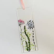 Fused Glass Wall Hanging Wild Flowers
