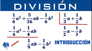 división de polinomios con fracciones
