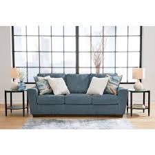 ashley cashton blue sofa