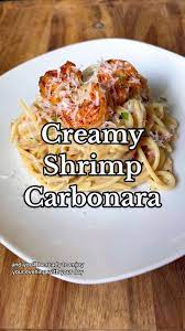 Spaghetti Carbonara With Shrimp It S My Side Of Life gambar png