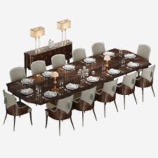 Luxury Dining Set 3d Model Cgtrader