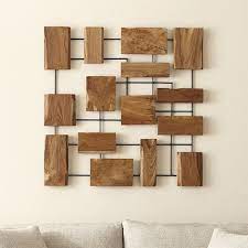 brown wooden wall decor for decoration