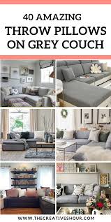 40 throw pillows for grey couch for a