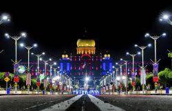 Night lights in Putrajaya adds gaiety to national month