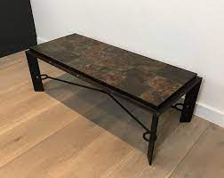 Steel And Wrought Iron Coffee Table