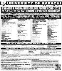 university of karachi admissions 2023