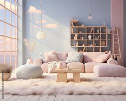plush pink couches creating a tranquil