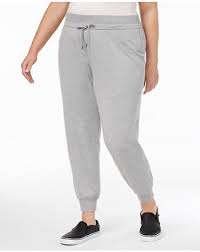 Ideology Womens Heathered Knit Pull On Jogger Pants Noir