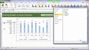excel variance charts you