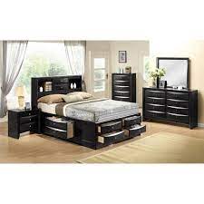 Tufted styles on the headboard allow for a more feminine and elegant presentation, while sleigh beds have an impressive silhouette. Bedroom Sets Emily B4285 7 Pc King Storage Bedroom Set At Border City Furniture