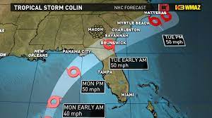 Tropical Storm Colin has formed ...