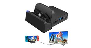switch oled charging dock 4k hdmi tv