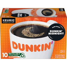 dunkin midnight dark roast coffee