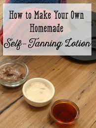 homemade self tanning lotion