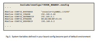 u boot environment variables