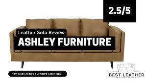 ashley furniture leather sofa review