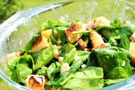spinach salad with honey mustard