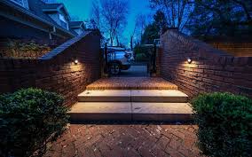 outdoor step lighting with wall mounted