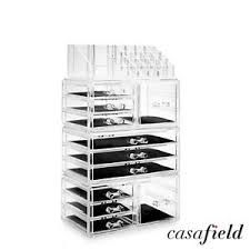 find many great new used options and get the best deals for large acrylic cosmetic makeup organizer jewelry drawer storage box display case at the