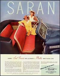 1941 Vintage Ad For Saran Plastic Seat