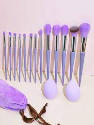 13pcs makeup brush set with 2pcs beauty