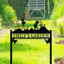 Custom Fairy Garden Stake Metal Garden