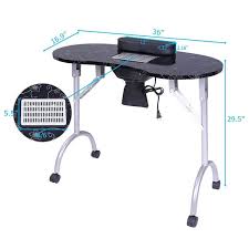 winado black manicure nail table work