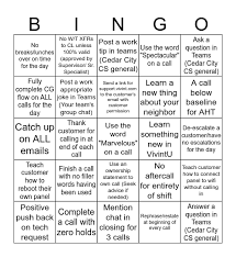 We did not find results for: Call Center Bingo Card