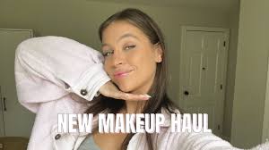 new makeup haul try on and first