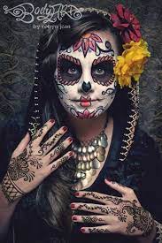 dead dia de los muertos face painting