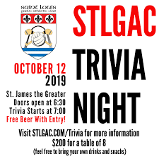 Look no further for the trivia group that has revolutionized trivia in st. Trivia Night St Louis Gaelic Athletic Club