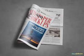Tabloid definition, a newspaper whose pages, usually five columns wide,. 30 Newspaper Mockups For Entrepreneurs And Editors 2020 Colorlib