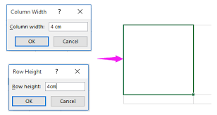 How To Change Cell Size To Inches Cm Mm Pixels In Excel
