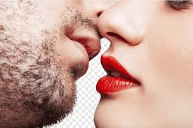 french kiss lip graphy fashionable men