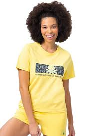 benetton yellow women clothing styles