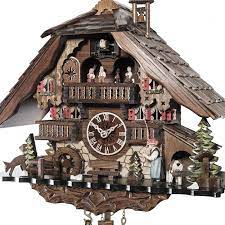Chalet Style Black Forest 1-day musical cuckoo clock with moving dance -  Cuckoo Collections