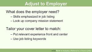 How To Include A Referral In A Cover Letter 15 Steps