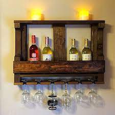 wooden wine rack wine glass rack wall