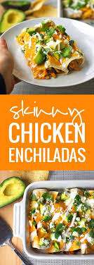 Ohmygoshthisissogood baked chicken breast recipe! Skinny Chicken Enchiladas