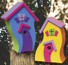 Whimsical Birdhouses Plan Work Supply