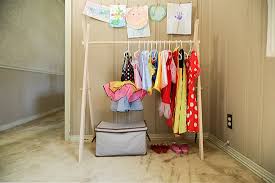 simple rack for dress up clothes