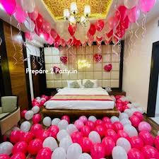 hotel room birthday decor in kolkata