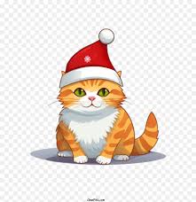 christmas cat png 1024 1024